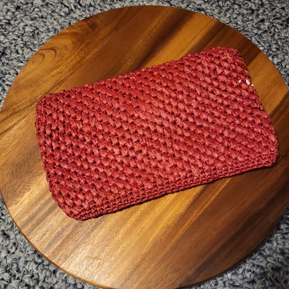 *SOLD* Bermuda Raffia Or Rattan Woven Clutch - NWOT - Picture 10 of 11